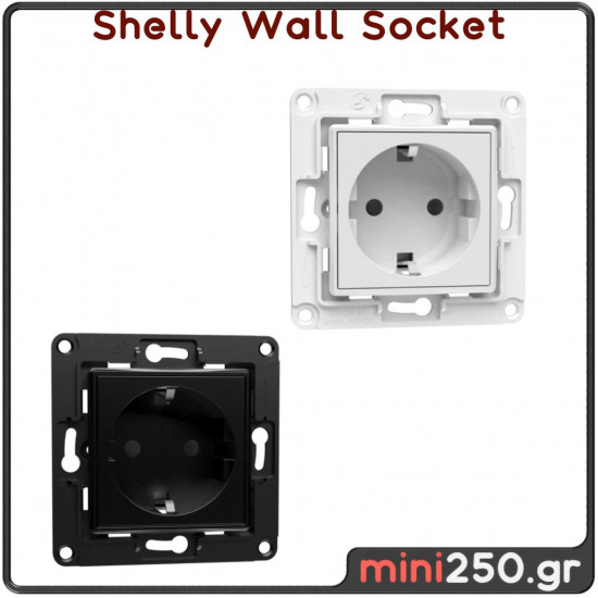 Shelly Wall Socket ( Black )