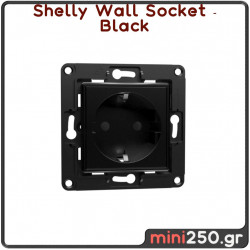 Shelly Wall Socket ( Black )