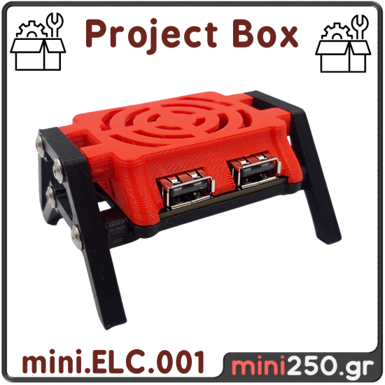 Dual USB Fast Charger Block mini.ELC.001-Box  ( Project Box )